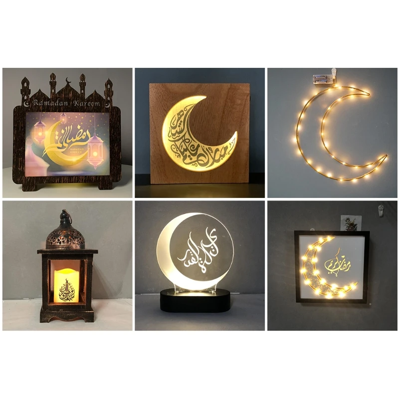Ramadan Festival Decoration Eid Mubarak Lamp - Wooden Ornament LED Night Light -Islam Mosque Muslim Festival B03E
Ramadan Festival Decoration Eid Mubarak Lamp - Wooden Ornament LED Night Light -Islam Mosque Muslim Festival B03E
