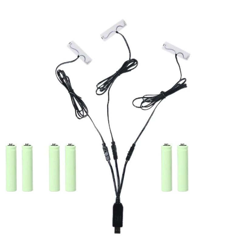 USB to 3 LR6 AA Battery Eliminator Cable for AA battery Powered Radio Gameboy Lamp Remote Control Cordless phone
USB to 3 LR6 AA Battery Eliminator Cable for AA battery Powered Radio Gameboy Lamp Remote Control Cordless phone