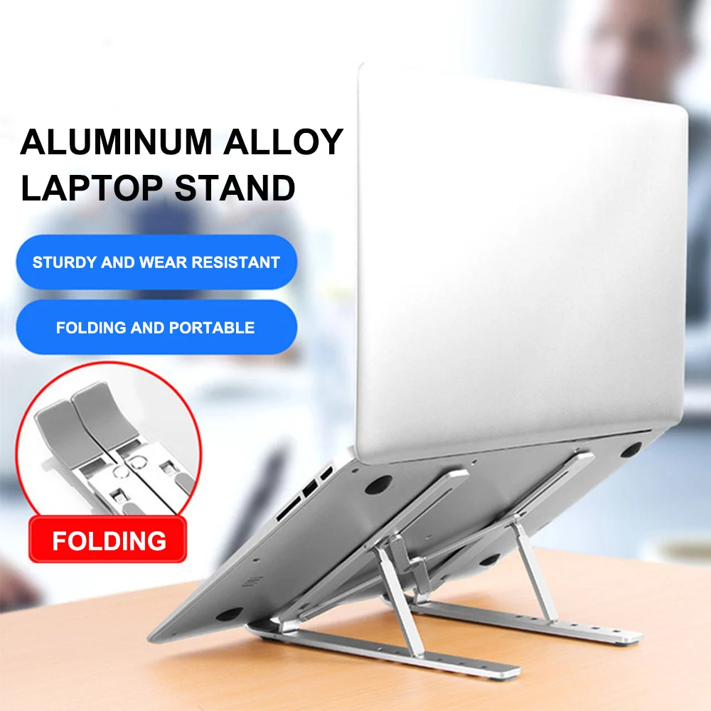 Folding Laptop Stand Aluminum Cooling Adjustable Desk Stand Tablet Holder laptop support in bed
Folding Laptop Stand Aluminum Cooling Adjustable Desk Stand Tablet Holder laptop support in bed