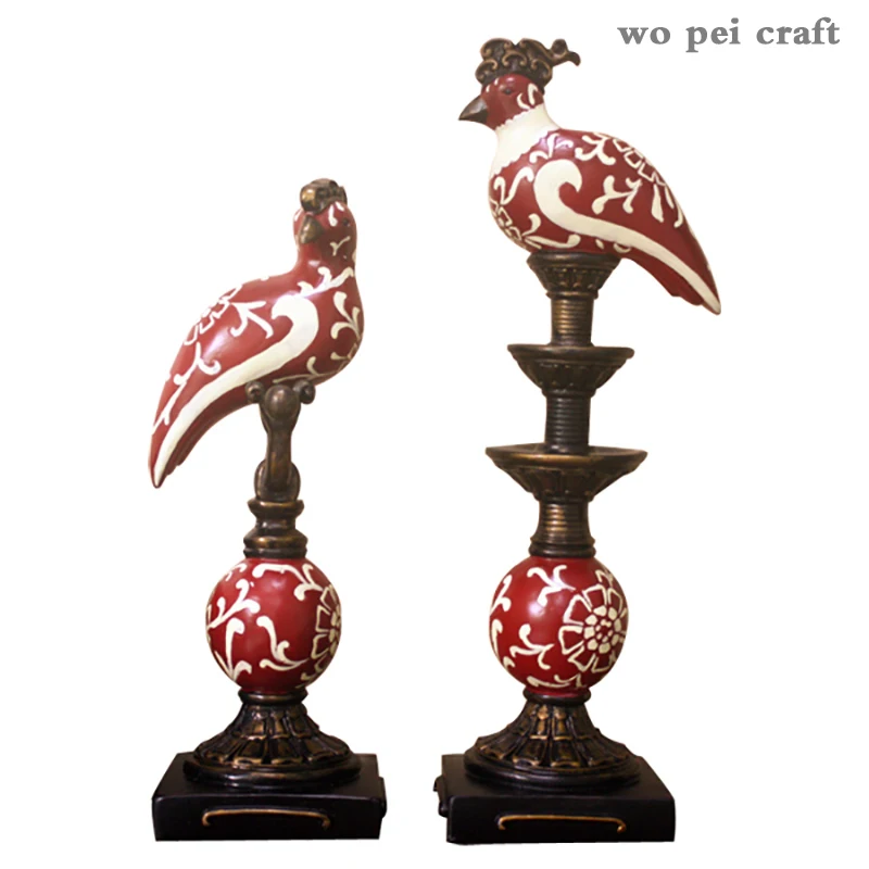 2 Pcs/set Resin Bird Ornaments Crafts Feng Shui Adornment Modern Home Living Room Desk Decor Tabletop Decorations Figurines
2 Pcs/set Resin Bird Ornaments Crafts Feng Shui Adornment Modern Home Living Room Desk Decor Tabletop Decorations Figurines