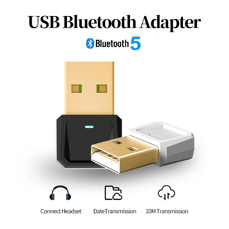 GOOJODOQ USB Bluetooth ключ адаптер 5 0 для ПК Компьютерная bluetooth гарнитура динамик мышь