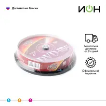 Диск VS DVD-RW 4.7Gb 4x 10шт Cake