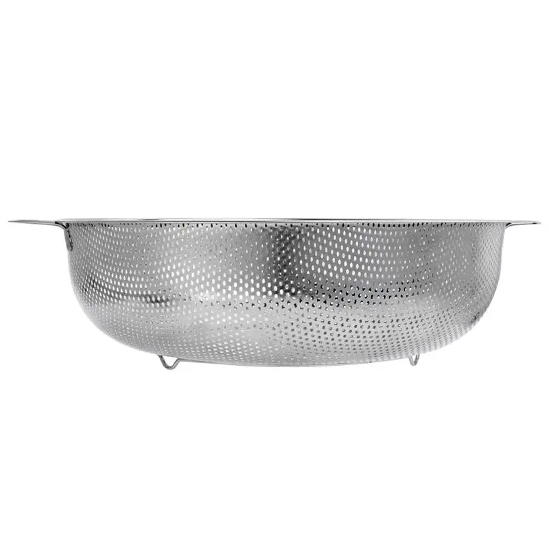 Stainless Steel Drain Basket Rice Sieve Fruit and Vegetable Basket Multi-purpose Drain Basket for Home Kitchen
Stainless Steel Drain Basket Rice Sieve Fruit and Vegetable Basket Multi-purpose Drain Basket for Home Kitchen