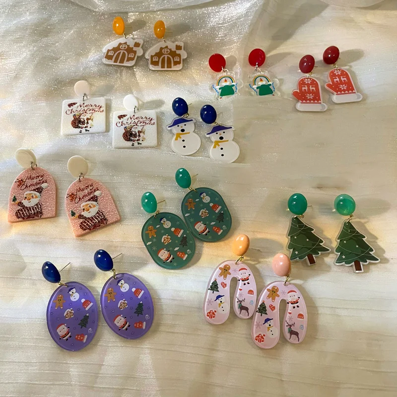 2022 New Acrylic Series Colorful Geometric Irregular Christmas Women Jewelry Acrylic Dangle Earrings Collection
2022 New Acrylic Series Colorful Geometric Irregular Christmas Women Jewelry Acrylic Dangle Earrings Collection