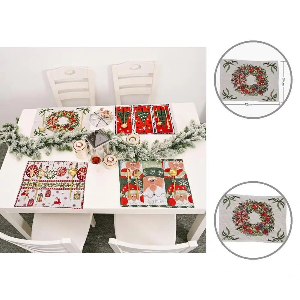 4 шт. изысканный коврик для столовой, декоративный тканевый коврик для стола, яркий цветной коврик с рождественской тематикой для вечерние, ...
4 шт. изысканный коврик для столовой, декоративный тканевый коврик для стола, яркий цветной коврик с рождественской тематикой для вечерние, ...