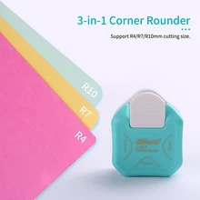 R4/R7/R10mm Mini Paper Corner Trimmer 3 In1 Corner Rounder Punch DIY Paper Photo Envelope Cutter Card Scrapbooking Punch Making