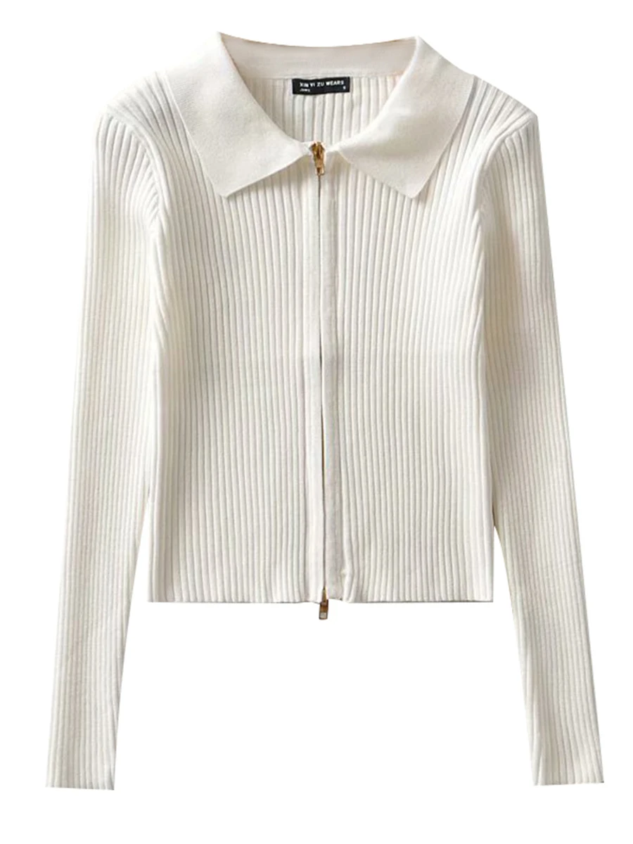 2020 Sexy Long Sleeve Knitwear Women's Slim Pullovers Short Open Navel Double Zipper Top Spring And Autumn S023
2020 Sexy Long Sleeve Knitwear Women's Slim Pullovers Short Open Navel Double Zipper Top Spring And Autumn S023