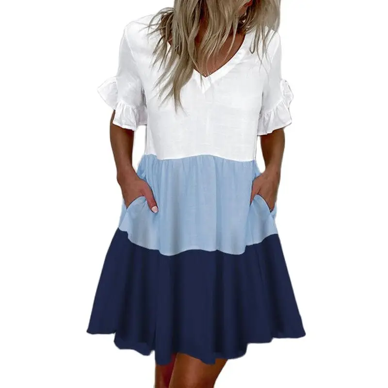 Plus Size Dresses for Women Fashion Print Ruffle Pocket Dresses Ladies Clothing Summer Loose V-Neck Female Elegant Dress S-5XL
Plus Size Dresses for Women Fashion Print Ruffle Pocket Dresses Ladies Clothing Summer Loose V-Neck Female Elegant Dress S-5XL