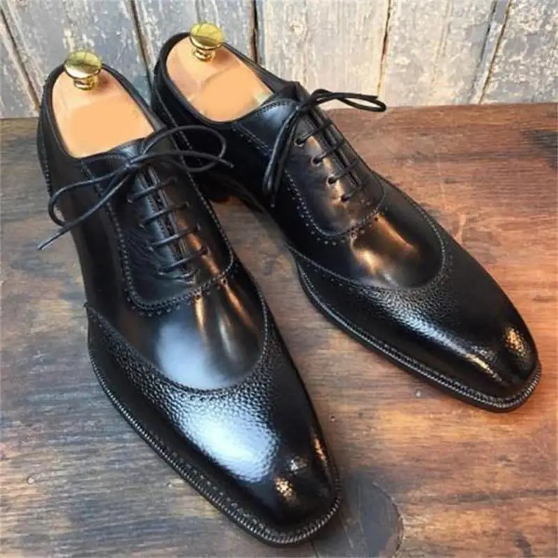 Men's Shoes Fashion Business Casual Classic Black PU Stitching Lychee Pattern Pointed Toe Lace Comfortable Oxford Shoes KA281
Men's Shoes Fashion Business Casual Classic Black PU Stitching Lychee Pattern Pointed Toe Lace Comfortable Oxford Shoes KA281