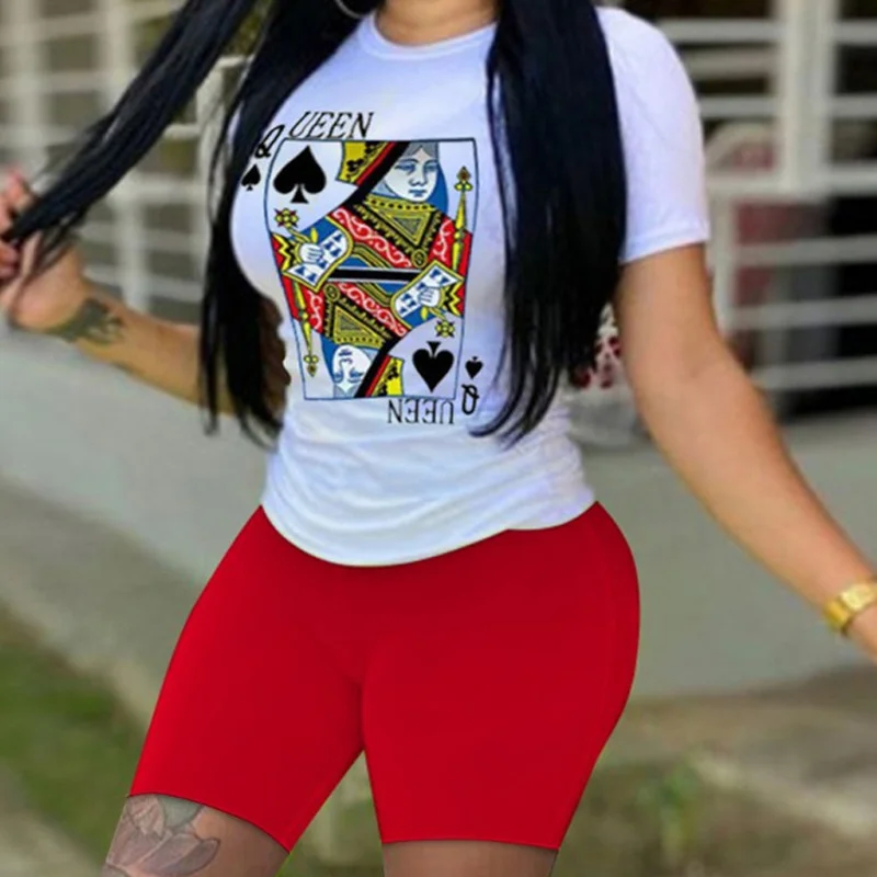 Summer 2021 Hot Two-piece Set White Print Graphics T Shirt and Yellow Shorts Vintage Casual Streetwear Women Fashion Clothing
Summer 2021 Hot Two-piece Set White Print Graphics T Shirt and Yellow Shorts Vintage Casual Streetwear Women Fashion Clothing