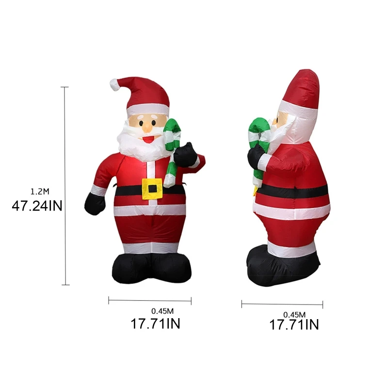 Christmas Santa with Candy Canes Inflatable Airblown Ornaments Prop Yard Giant Lawn Inflatables Home Family Outside
Christmas Santa with Candy Canes Inflatable Airblown Ornaments Prop Yard Giant Lawn Inflatables Home Family Outside