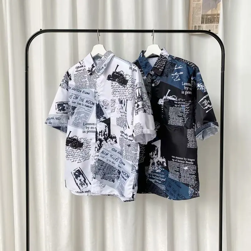 Summer Men's Short Sleeve Shirt Hawaii Beach Retro Loose Fashion Korean Printed Five-point Sleeve Top New Hot Sale 2021
Summer Men's Short Sleeve Shirt Hawaii Beach Retro Loose Fashion Korean Printed Five-point Sleeve Top New Hot Sale 2021