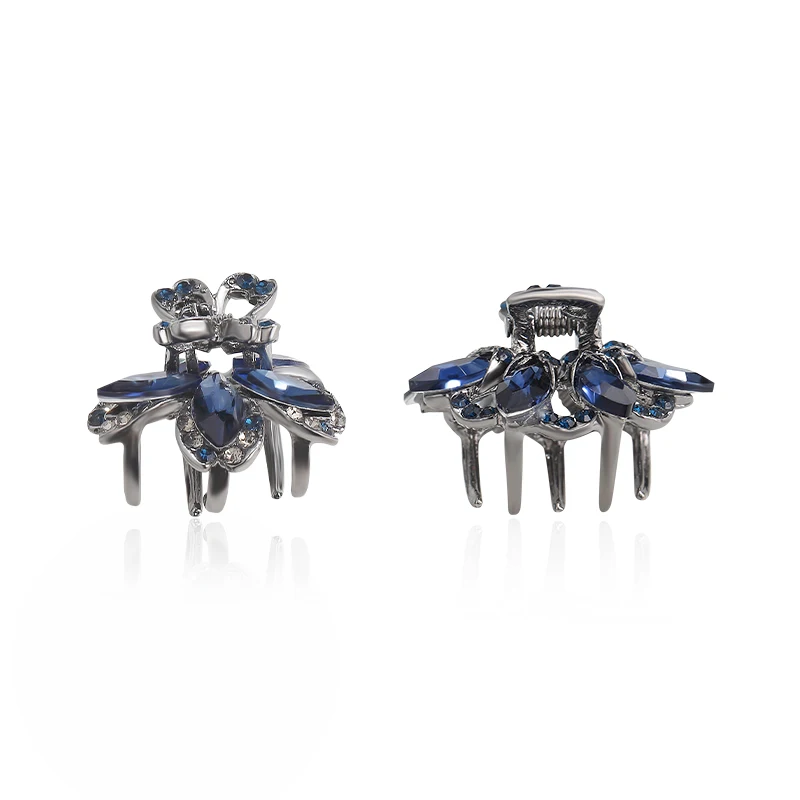 CHIMREA 2pcs-set Darkblue Flower rhinestones mini hair claws clip Elegance Small bangs Side hairpin for women girl Accessories
CHIMREA 2pcs-set Darkblue Flower rhinestones mini hair claws clip Elegance Small bangs Side hairpin for women girl Accessories