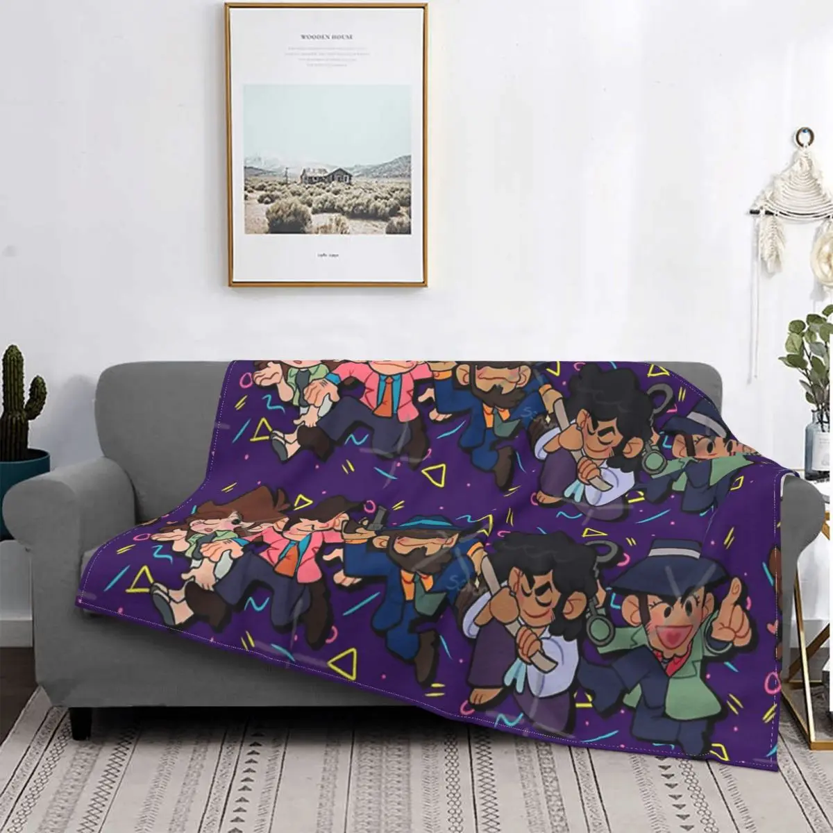 Groovy Gang-colcha con background, edredones a cuadros para cama, manta Heat para Baby, a cuadros en el sofka 
Groovy Gang-colcha con background, edredones a cuadros para cama, manta Heat para Baby, a cuadros en el sofka