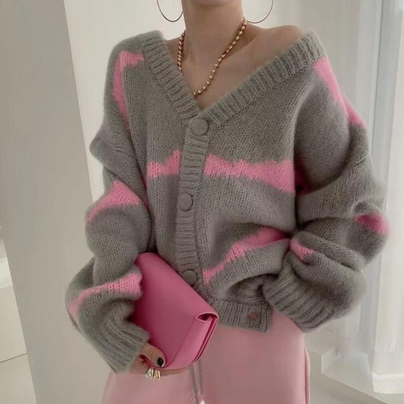 Korean Fashion Tie Dye Loose Single Breasted Sweater Cardigan For Women Plus Size Spring Autumn Knitted Top Outerwear
Korean Fashion Tie Dye Loose Single Breasted Sweater Cardigan For Women Plus Size Spring Autumn Knitted Top Outerwear