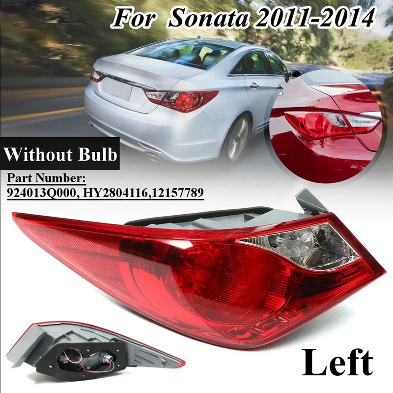 Задний левый задний стоп-светильник красный объектив для Hyundai Sonata 2011 2012 2013 2014 12157789