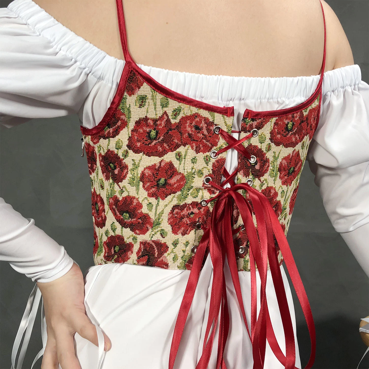 2022 Spring Embroidery Floral Print Zipper Slimming Waist Underbust Corset without Dress for Women
2022 Spring Embroidery Floral Print Zipper Slimming Waist Underbust Corset without Dress for Women