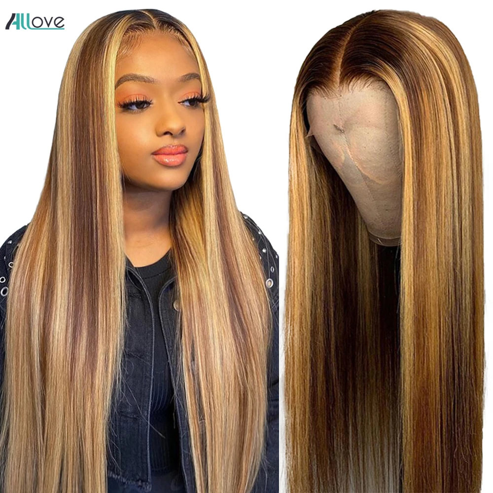 Allove Highlight Wig Human Hair 5X5 Lace Closure Wig Honey Blonde Lace Front Wigs Ombre Bone Straight Lace Front Human Hair Wigs
Allove Highlight Wig Human Hair 5X5 Lace Closure Wig Honey Blonde Lace Front Wigs Ombre Bone Straight Lace Front Human Hair Wigs