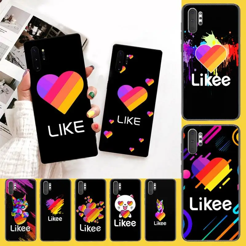 Чехол для телефона PENGHUWAN Likee Funny cat bear love heart чехол Samsung Galaxy J7 J8 J6 Plus 2018 Prime Note 7 8 9 10