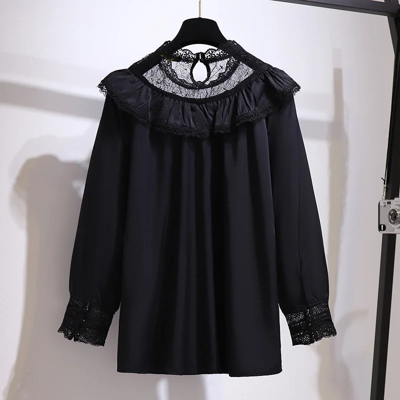 ZCSMLL Women Peter Pan Collar Chiffon Lace Loose Shirt New Turn-down Collar Long Sleeve Fashion tops Spring Autumn 2021
ZCSMLL Women Peter Pan Collar Chiffon Lace Loose Shirt New Turn-down Collar Long Sleeve Fashion tops Spring Autumn 2021