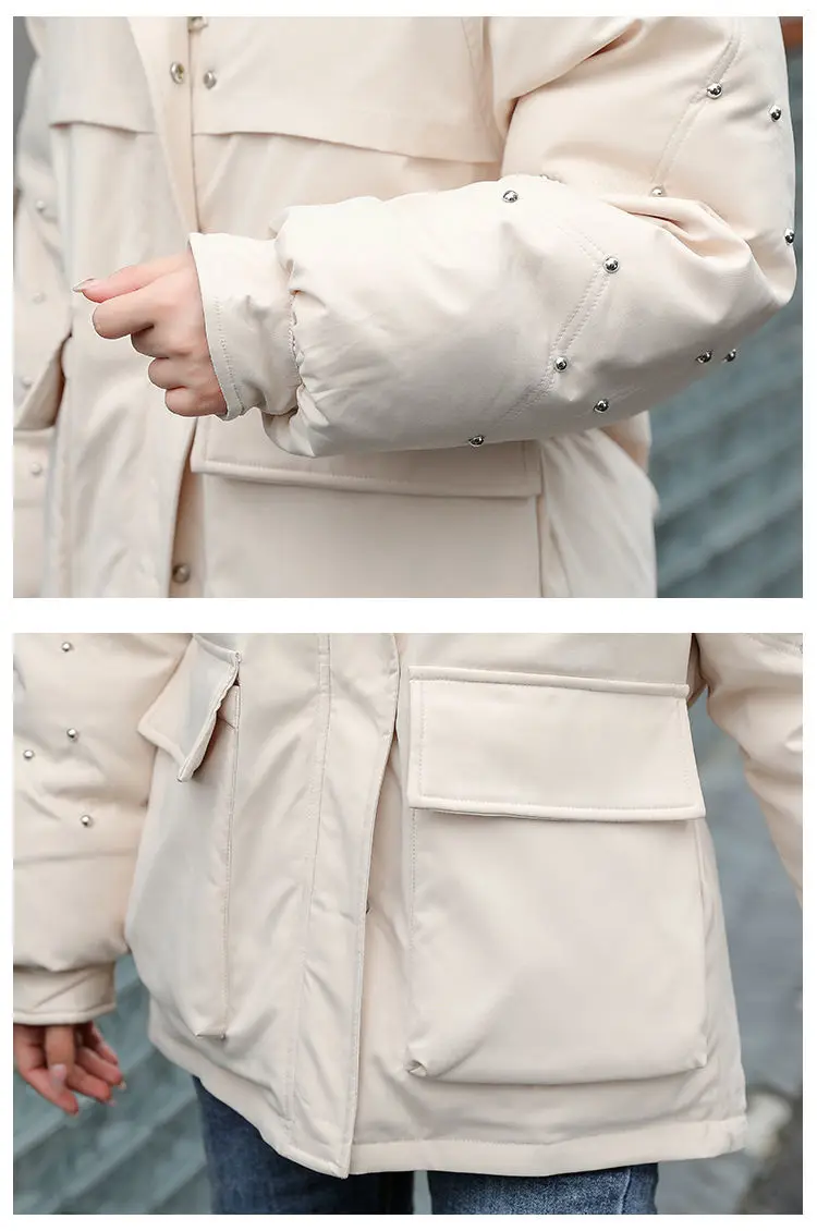 2021 Winter Parka Coat Women Big Fur Hooded Jacket Coats Woman Thicken Warm Cotton Coats Female Solid Hooded Down Cotton Jackets
2021 Winter Parka Coat Women Big Fur Hooded Jacket Coats Woman Thicken Warm Cotton Coats Female Solid Hooded Down Cotton Jackets