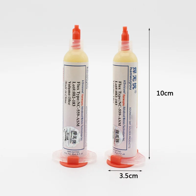 NC-559-ASM Flux Soldering Paste Lead Free Soldering Material For BGA/CSP Ball Semiconductor Packaging Repair 10CC
NC-559-ASM Flux Soldering Paste Lead Free Soldering Material For BGA/CSP Ball Semiconductor Packaging Repair 10CC