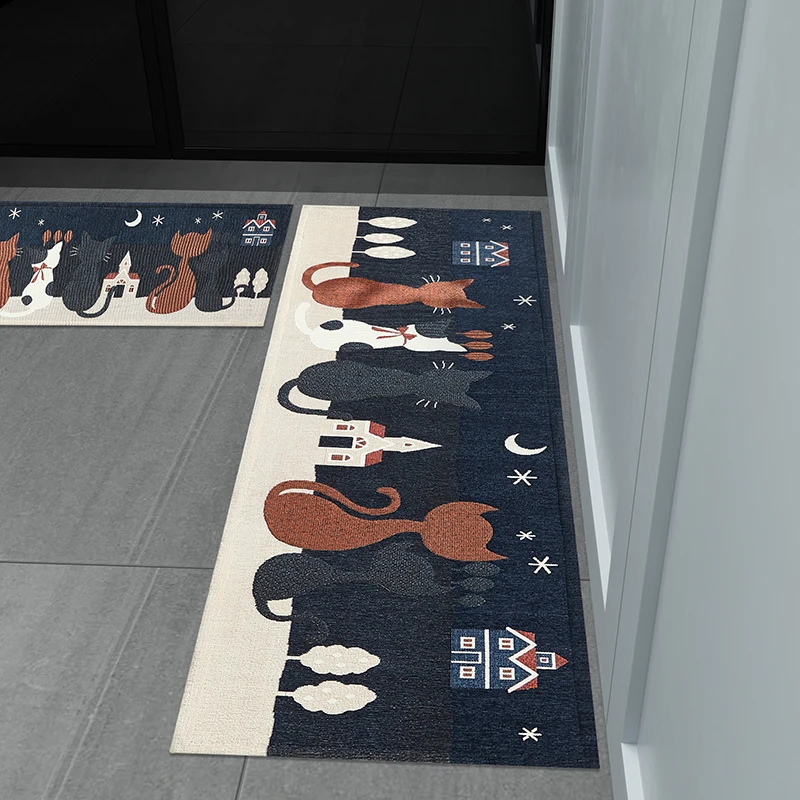 Wear-resistant Non-slip Kitchen Floor Mat dirt resistant cartoon Door Mat household Oil-absorbing Anti-fouling Long Mat
Wear-resistant Non-slip Kitchen Floor Mat dirt resistant cartoon Door Mat household Oil-absorbing Anti-fouling Long Mat