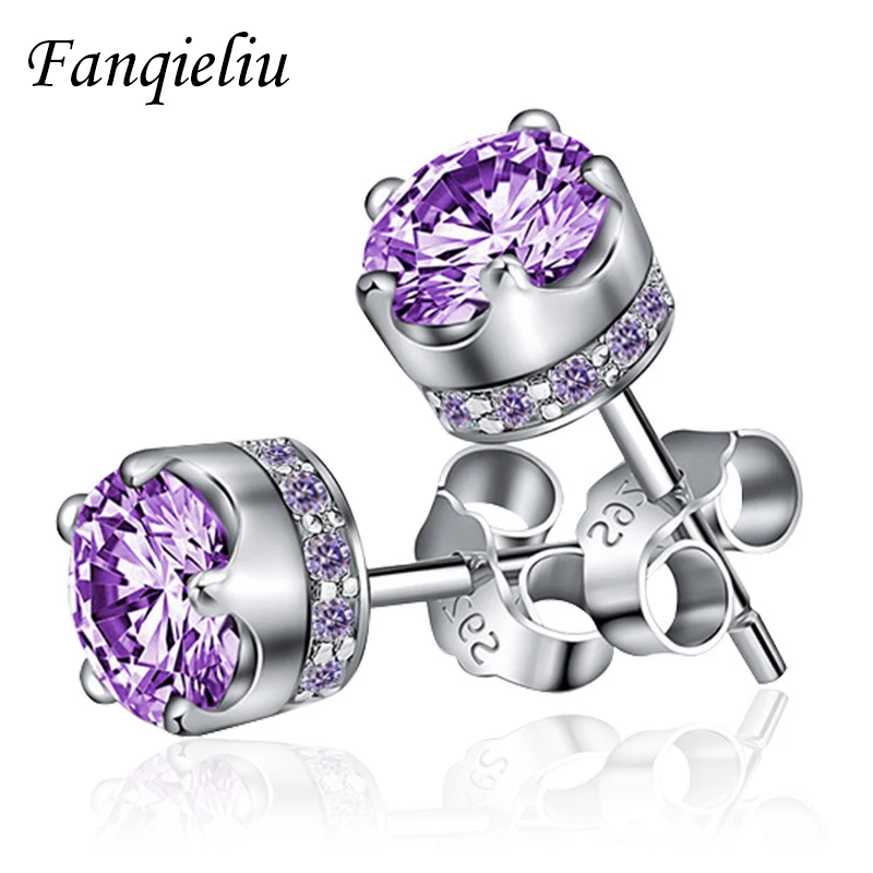 Fanqieliu Girl's Wedding Jewelry Luxury Purple Crystal Natural Genuine 925 Sterling Silver Stud Earrings For Women FQL20F20SE1
Fanqieliu Girl's Wedding Jewelry Luxury Purple Crystal Natural Genuine 925 Sterling Silver Stud Earrings For Women FQL20F20SE1