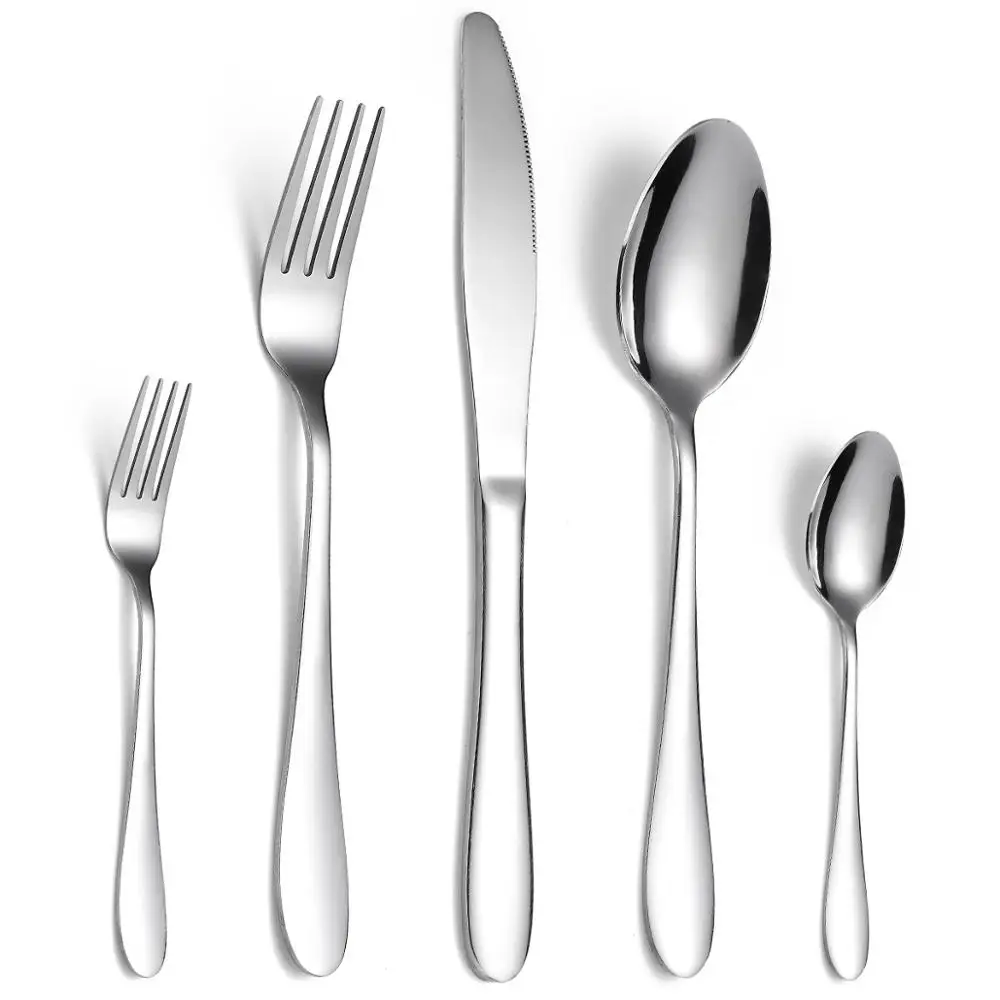 Wholesale Stainless Steel Forks Knives Spoons Cutlery Set 5 Piece Rainbow Dinnerware Set Rose Gold Tableware
Wholesale Stainless Steel Forks Knives Spoons Cutlery Set 5 Piece Rainbow Dinnerware Set Rose Gold Tableware