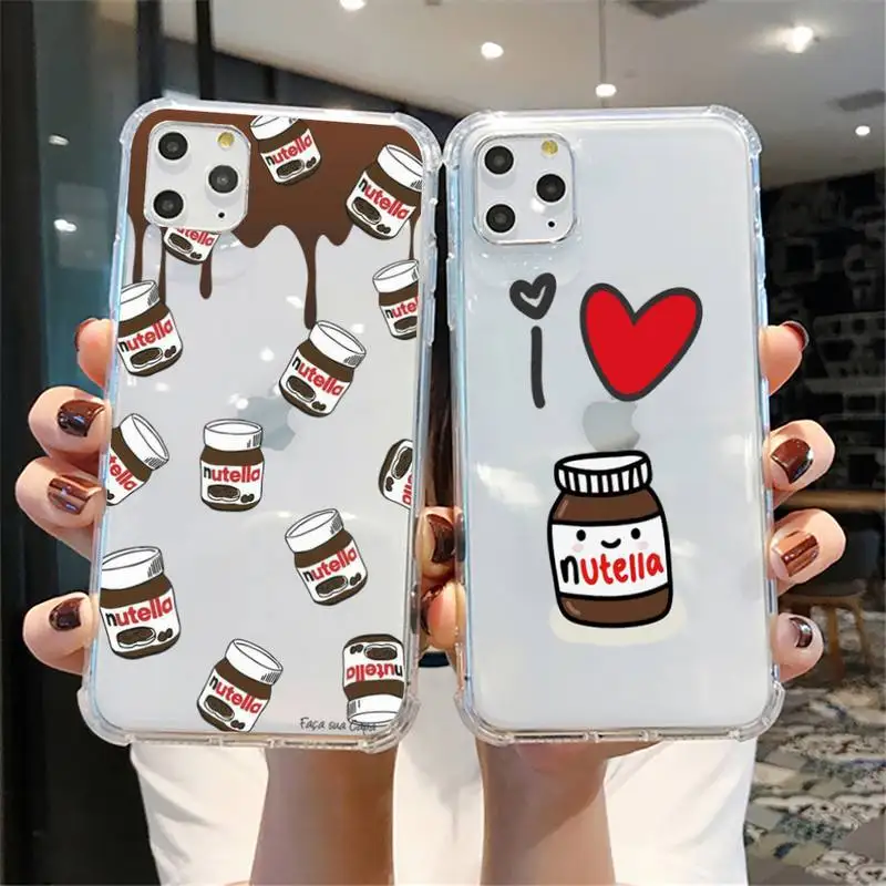 nutella Chocolate Phone Case For iPhone X XS MAX 6 6s 7 7plus 8 8Plus 5 5S SE 2020 XR 11 11pro max Clear funda Cover
nutella Chocolate Phone Case For iPhone X XS MAX 6 6s 7 7plus 8 8Plus 5 5S SE 2020 XR 11 11pro max Clear funda Cover