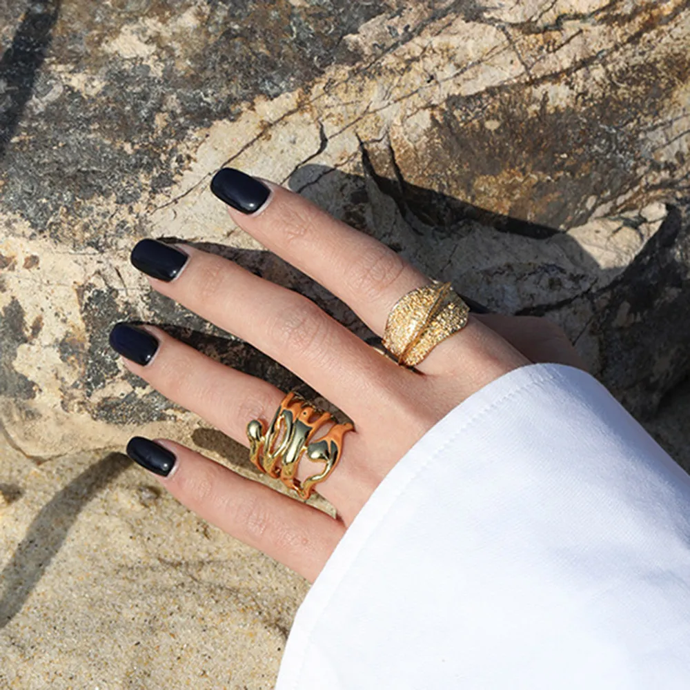 KIKICHICC 925 Sterling Silver New 2021 Irregular Resizable Matte Resizable Rings Women Rock Punk Special Jewelry Rock Punk Gift 
KIKICHICC 925 Sterling Silver New 2021 Irregular Resizable Matte Resizable Rings Women Rock Punk Special Jewelry Rock Punk Gift