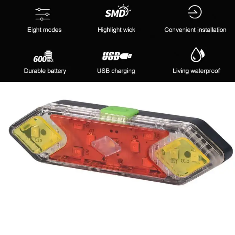 USB Charging Bicycle Riding Tail Light Waterproof Rear Lights Mountain Bike Night Riding LED Taillights Cycling Bike Accessories
USB Charging Bicycle Riding Tail Light Waterproof Rear Lights Mountain Bike Night Riding LED Taillights Cycling Bike Accessories