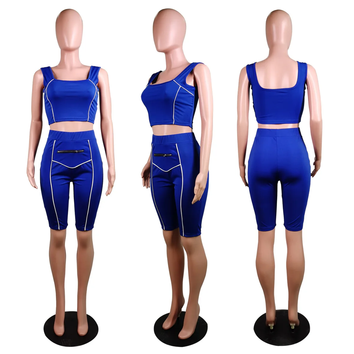 2 Piece Female Tracksuit Crop Top + Biker Shorts Sports Suit Women Two Piece Outfits Summer Matching Sets Sweatsuit Plus Size
2 Piece Female Tracksuit Crop Top + Biker Shorts Sports Suit Women Two Piece Outfits Summer Matching Sets Sweatsuit Plus Size