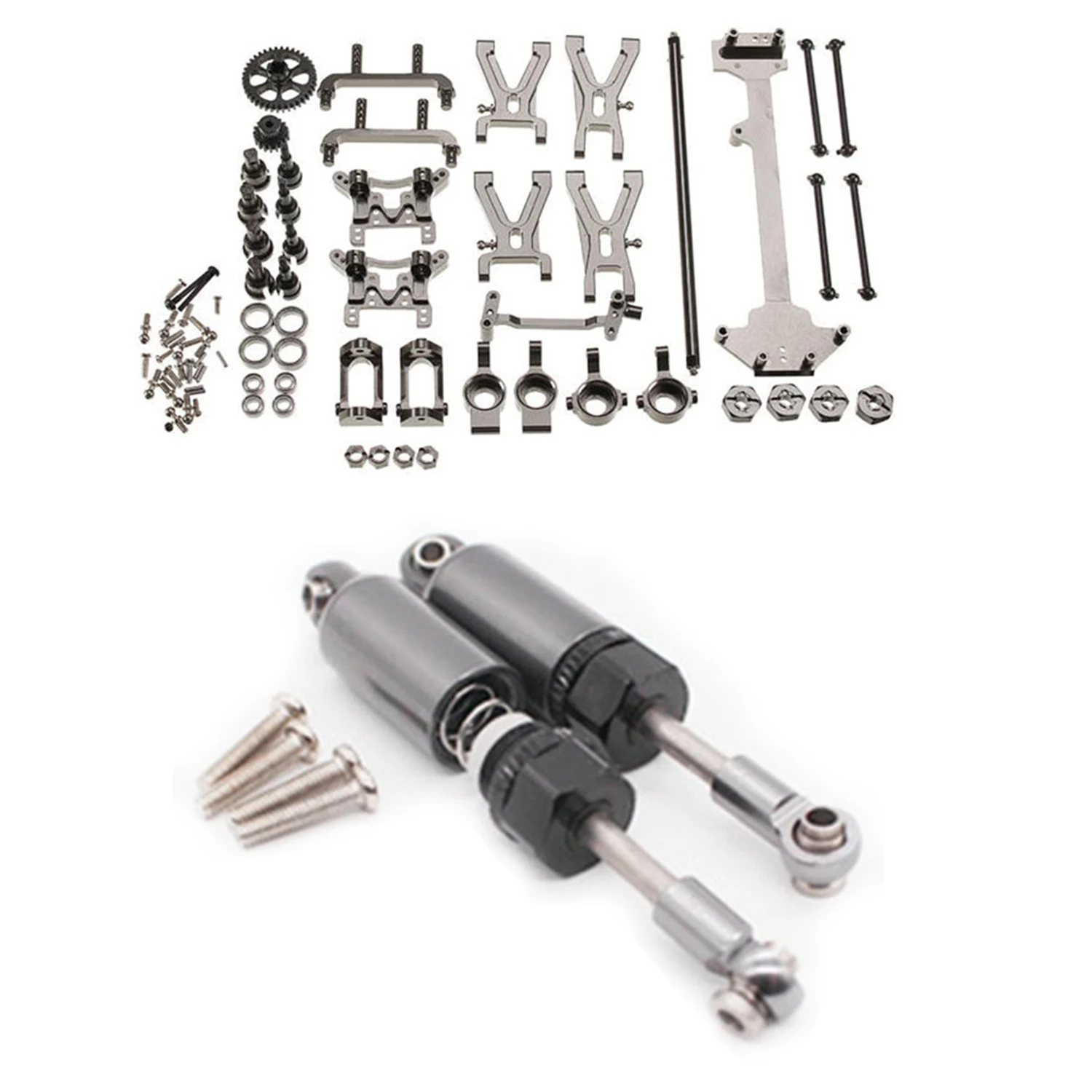 2 Set Upgrade Metal Parts, For Wltoys K929 A959 A969 A979 A959B A979B 1/18 Rc Car Parts - 1 Set Shock Absorbers & 1 Set Parts Ki
2 Set Upgrade Metal Parts, For Wltoys K929 A959 A969 A979 A959B A979B 1/18 Rc Car Parts - 1 Set Shock Absorbers & 1 Set Parts Ki