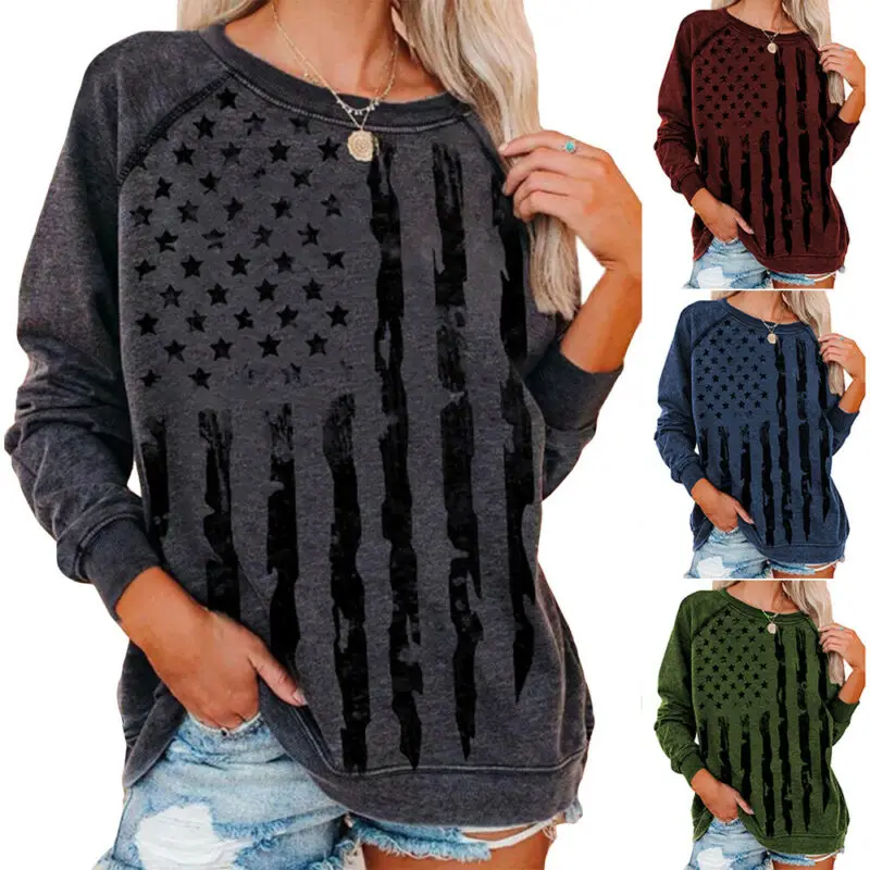 Women Star Print Long Sleeve T Shirt Blouse Loose Baggy Pullover Casual Tee Tops
Women Star Print Long Sleeve T Shirt Blouse Loose Baggy Pullover Casual Tee Tops