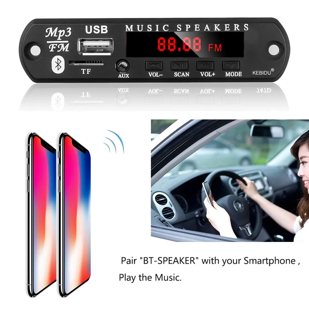 1 Blueteeth 5,0 усилитель, mp3-плеер, декодер, плата 12 В, точка прерывания, память, сигнал, звуковой коннектор, FM-радиомодуль, автомобильные аксессуар...
1 Blueteeth 5,0 усилитель, mp3-плеер, декодер, плата 12 В, точка прерывания, память, сигнал, звуковой коннектор, FM-радиомодуль, автомобильные аксессуар...