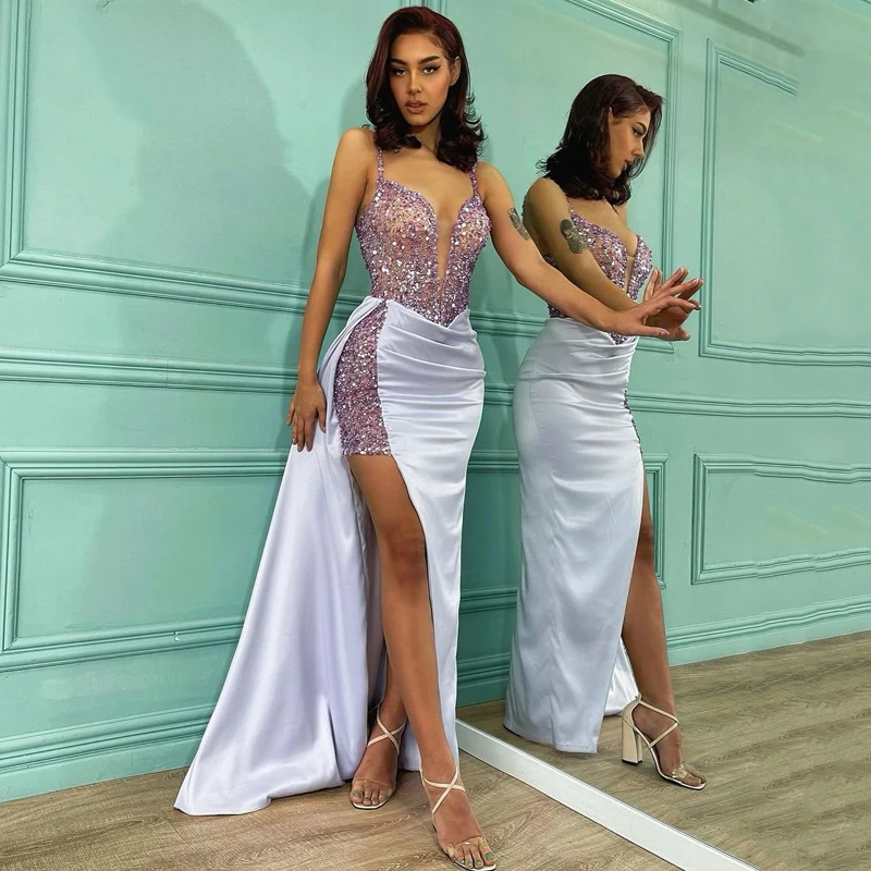 Thinyfull Sexy Prom Dresses Spaghetti Straps Sequins Evening Dress 2022 Mermaid Saudi Arabia Night Cocktail Party Gown Plus Size
Thinyfull Sexy Prom Dresses Spaghetti Straps Sequins Evening Dress 2022 Mermaid Saudi Arabia Night Cocktail Party Gown Plus Size