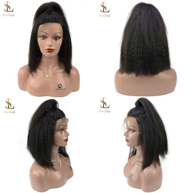 Shinelady 13x4 Lace Front Wigs Remy Hair Kinky Straight Short Bob Wig 180 Density Pre-plucked Brazilian Human Hair Yaki Wigs
Shinelady 13x4 Lace Front Wigs Remy Hair Kinky Straight Short Bob Wig 180 Density Pre-plucked Brazilian Human Hair Yaki Wigs