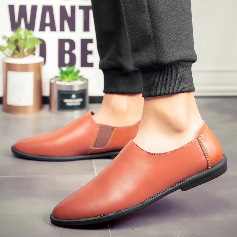 Fashion Leather Men Casual Shoes Brand Italian Flats Men Loafers Soft Man Moccasins Outdoor Breathable Slip on Mens Shoes
Fashion Leather Men Casual Shoes Brand Italian Flats Men Loafers Soft Man Moccasins Outdoor Breathable Slip on Mens Shoes