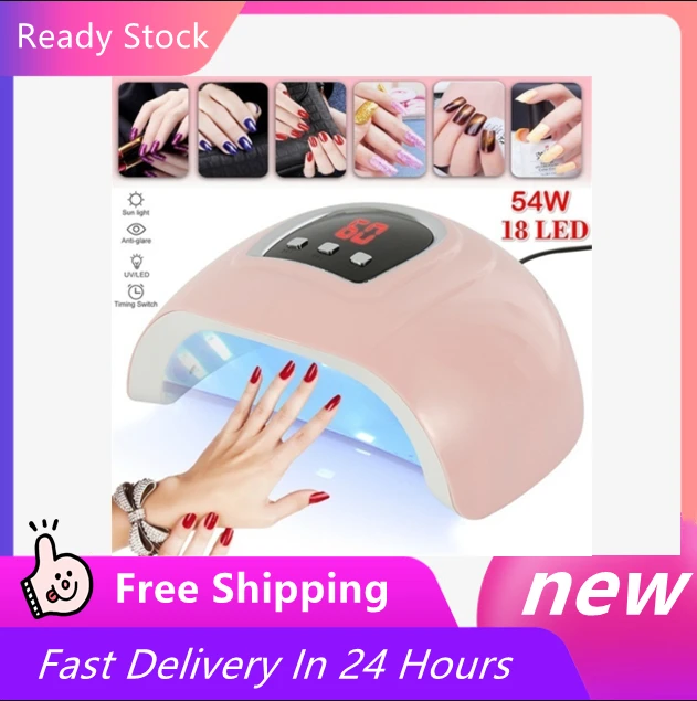 54W 18LED UV LED Nail Lamp Gel Nail Polish Dryer Fast Curing Auto Sensor USB 3 Timers
54W 18LED UV LED Nail Lamp Gel Nail Polish Dryer Fast Curing Auto Sensor USB 3 Timers