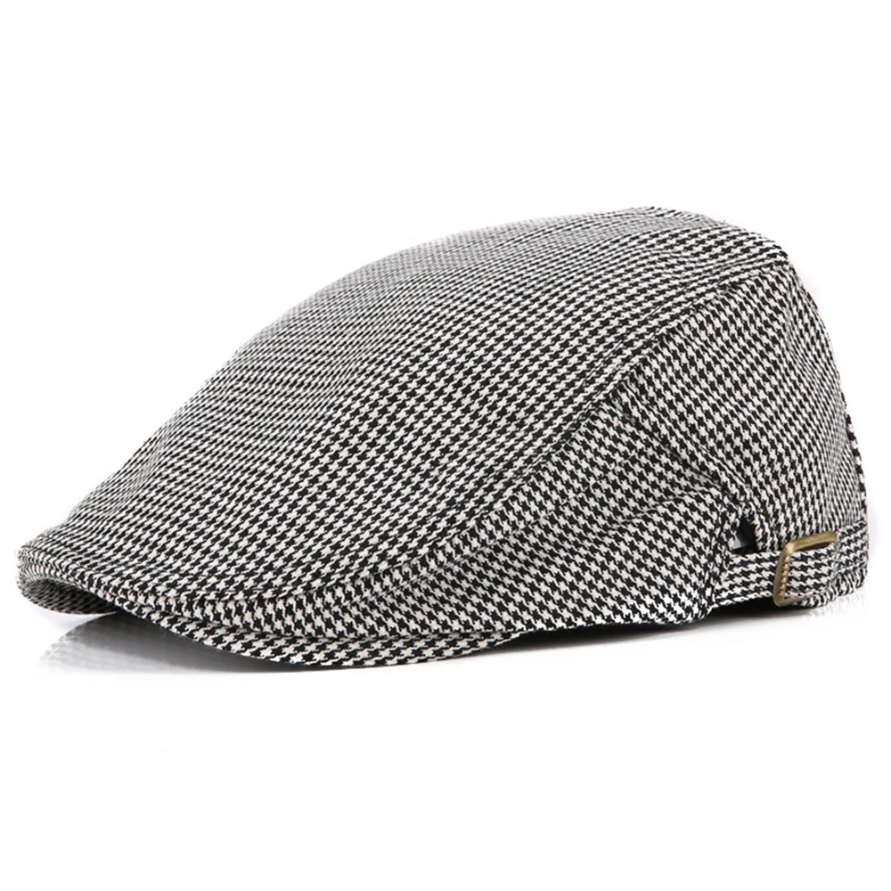 SHOWERSMILE British Newsboy Cap Women Mens Beret Hat Cotton Flat Caps Black White Plaid Adjustable Ivy Duckbill Driver Hat
SHOWERSMILE British Newsboy Cap Women Mens Beret Hat Cotton Flat Caps Black White Plaid Adjustable Ivy Duckbill Driver Hat