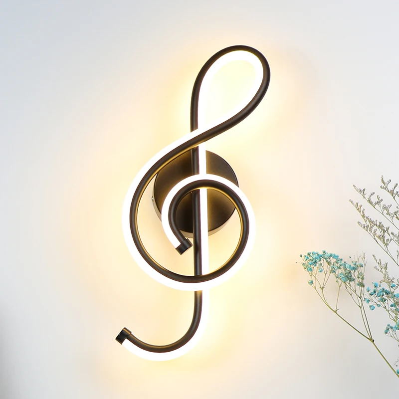 22W LED Wall Lamp Bedroom Beside Wall Light Music Clef Shape Home Indoor Living Room Decoration Lighting AC90-260V Black/White
22W LED Wall Lamp Bedroom Beside Wall Light Music Clef Shape Home Indoor Living Room Decoration Lighting AC90-260V Black/White