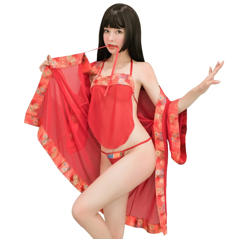 Brand high-end erotic female sexy lingerie red ancient costume palace bellyband sexy uniform robe temptation pajamas suit 757
Brand high-end erotic female sexy lingerie red ancient costume palace bellyband sexy uniform robe temptation pajamas suit 757