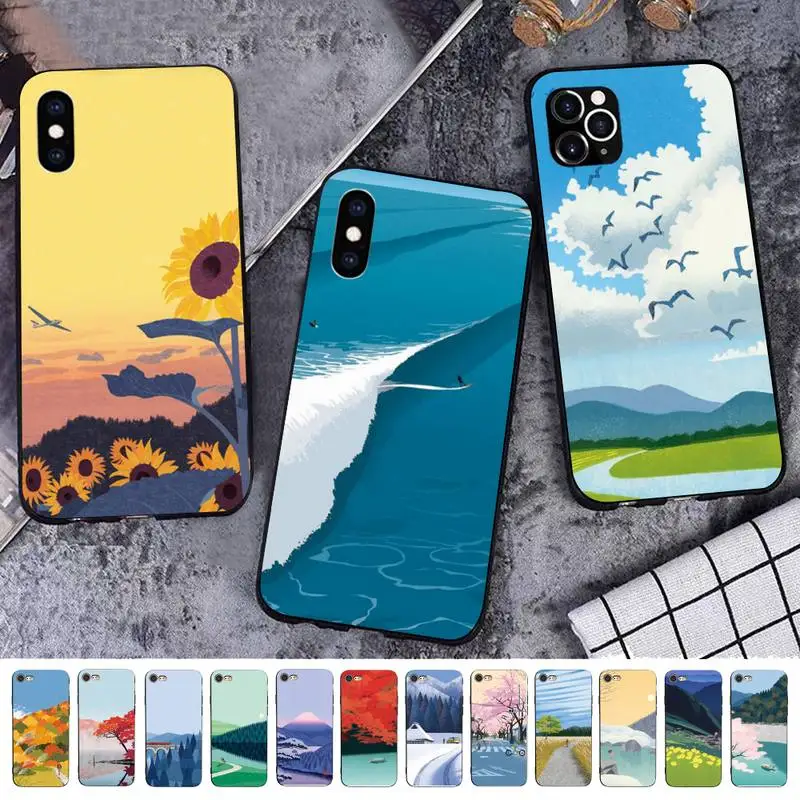 Babaite Hand Painted Landscape Phone Case for iPhone 11 12 13 mini pro XS MAX 8 7 6 6S Plus X 5S SE 2020 XR case
Babaite Hand Painted Landscape Phone Case for iPhone 11 12 13 mini pro XS MAX 8 7 6 6S Plus X 5S SE 2020 XR case