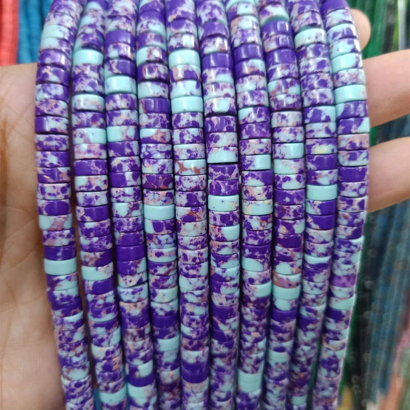 2x4mm 3x6mm Purple Blue Imperial Jaspers Stone Beads Loose Spacer Heishi Bead For Jewelry Making DIY Bracelet Necklace 15''
2x4mm 3x6mm Purple Blue Imperial Jaspers Stone Beads Loose Spacer Heishi Bead For Jewelry Making DIY Bracelet Necklace 15''