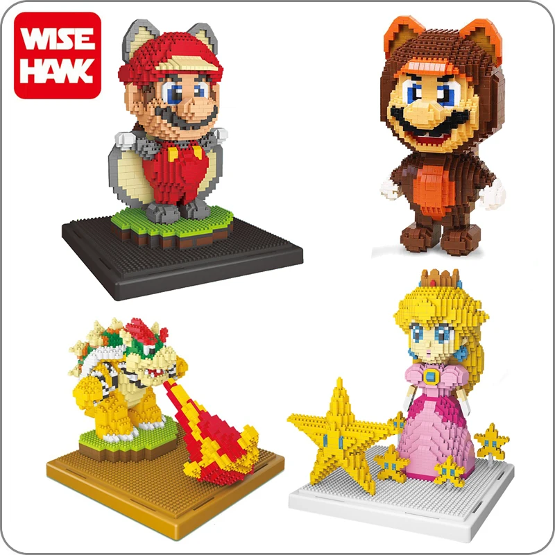 Weagle Super Mario персиковая принцесса Bowser гусиная свинка Летающая белка Марио 3D модель