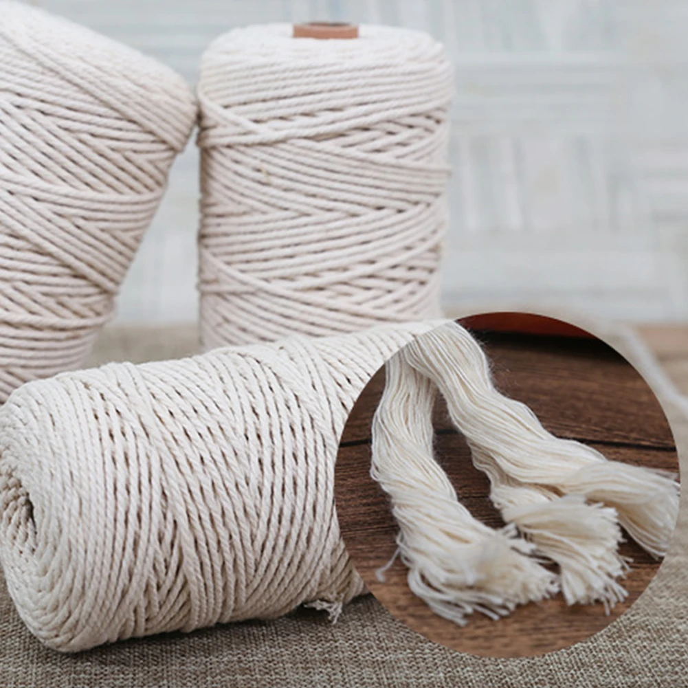2mm x 200m Beige Cotton Twisted Braided Cord Rope Diy Handmade Home Textile Accessories Craft Macrame String Wedding Decoration
2mm x 200m Beige Cotton Twisted Braided Cord Rope Diy Handmade Home Textile Accessories Craft Macrame String Wedding Decoration