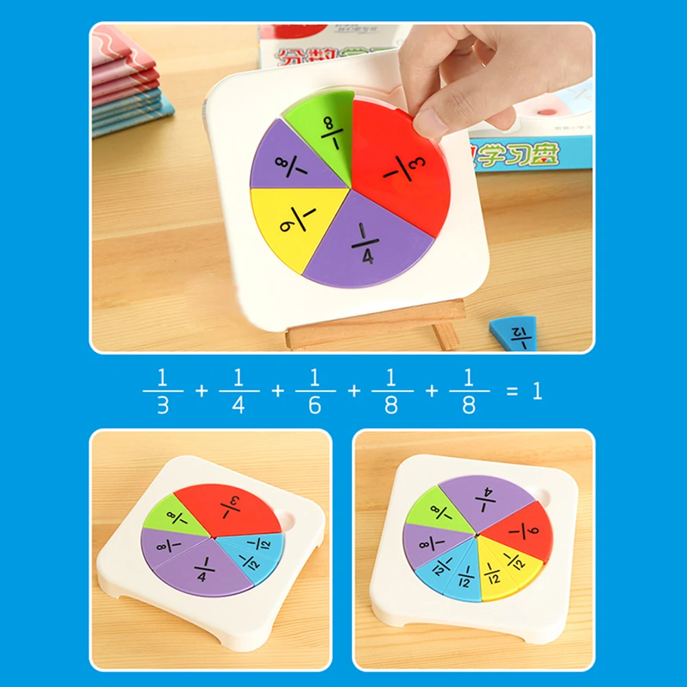 7Pcs/Set Kid Circular Fractions Counting Mathematics Learning Education Kids Toy Learning math aids Improve computing ability
7Pcs/Set Kid Circular Fractions Counting Mathematics Learning Education Kids Toy Learning math aids Improve computing ability
