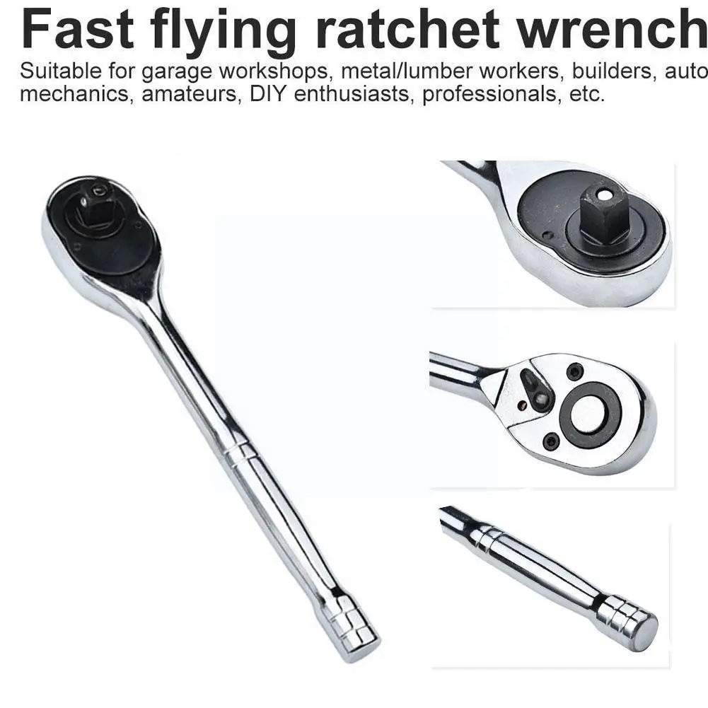 New 3/8" High Torque Ratchet Socket Wrench 45t Full Quick Square Tools Head Release Drive Socket For Socket Spanner Polish X1X4
New 3/8" High Torque Ratchet Socket Wrench 45t Full Quick Square Tools Head Release Drive Socket For Socket Spanner Polish X1X4