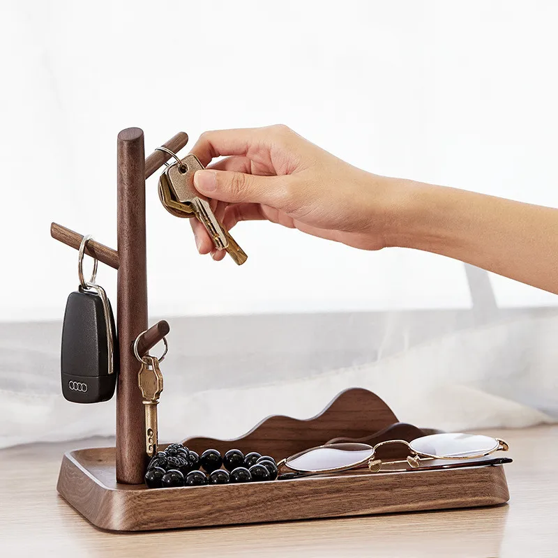 Office Ornament Crafts Black Walnut Wooden Holders Storage Key Cup Hanger Home Jewelry Earrings Ring Display Rack Desktop Shelf
Office Ornament Crafts Black Walnut Wooden Holders Storage Key Cup Hanger Home Jewelry Earrings Ring Display Rack Desktop Shelf